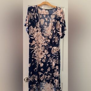 Wrap style dress 1X